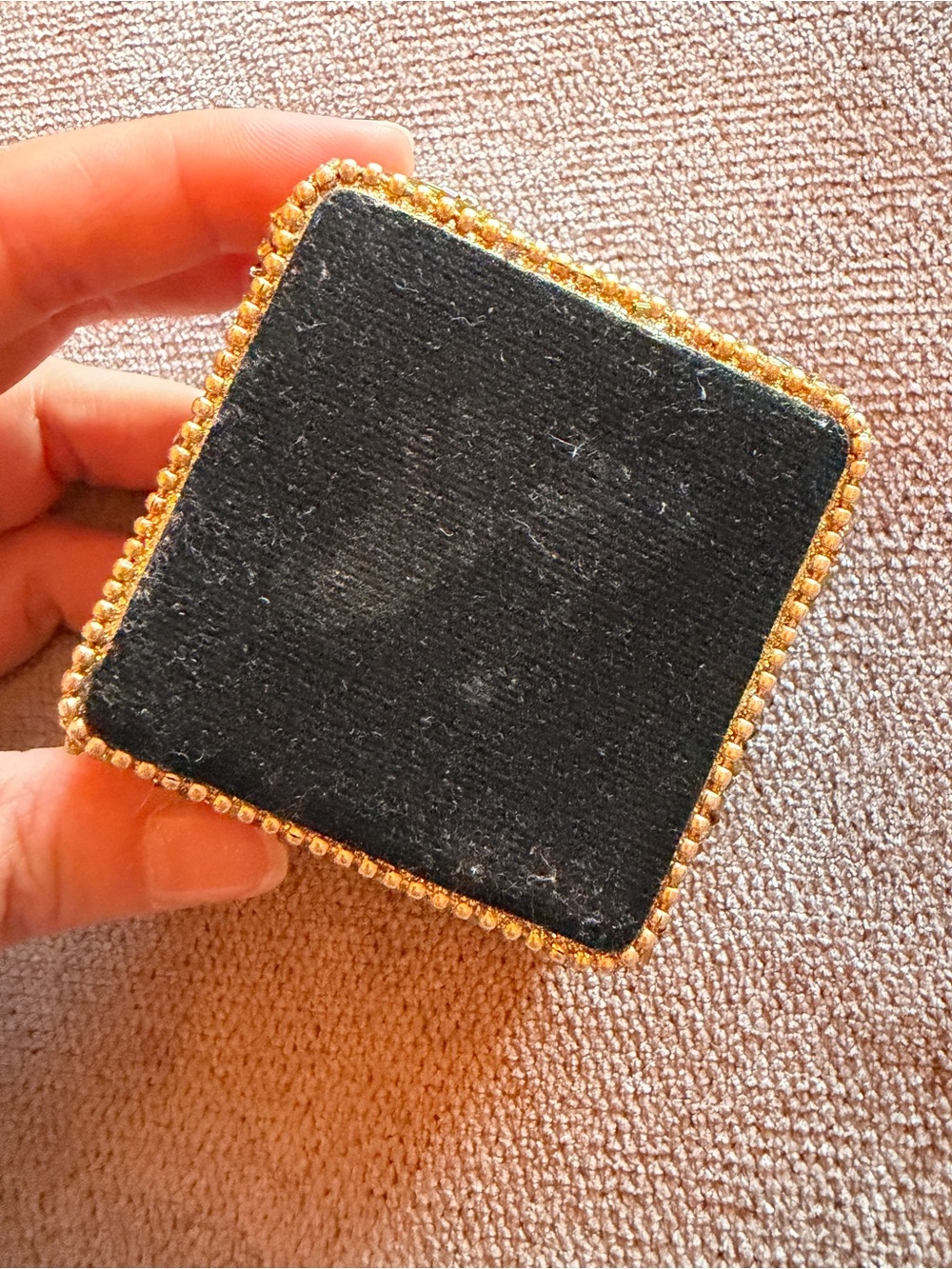 Rhinestone Encrusted Gold Trinket Box - Picture 5 of 8